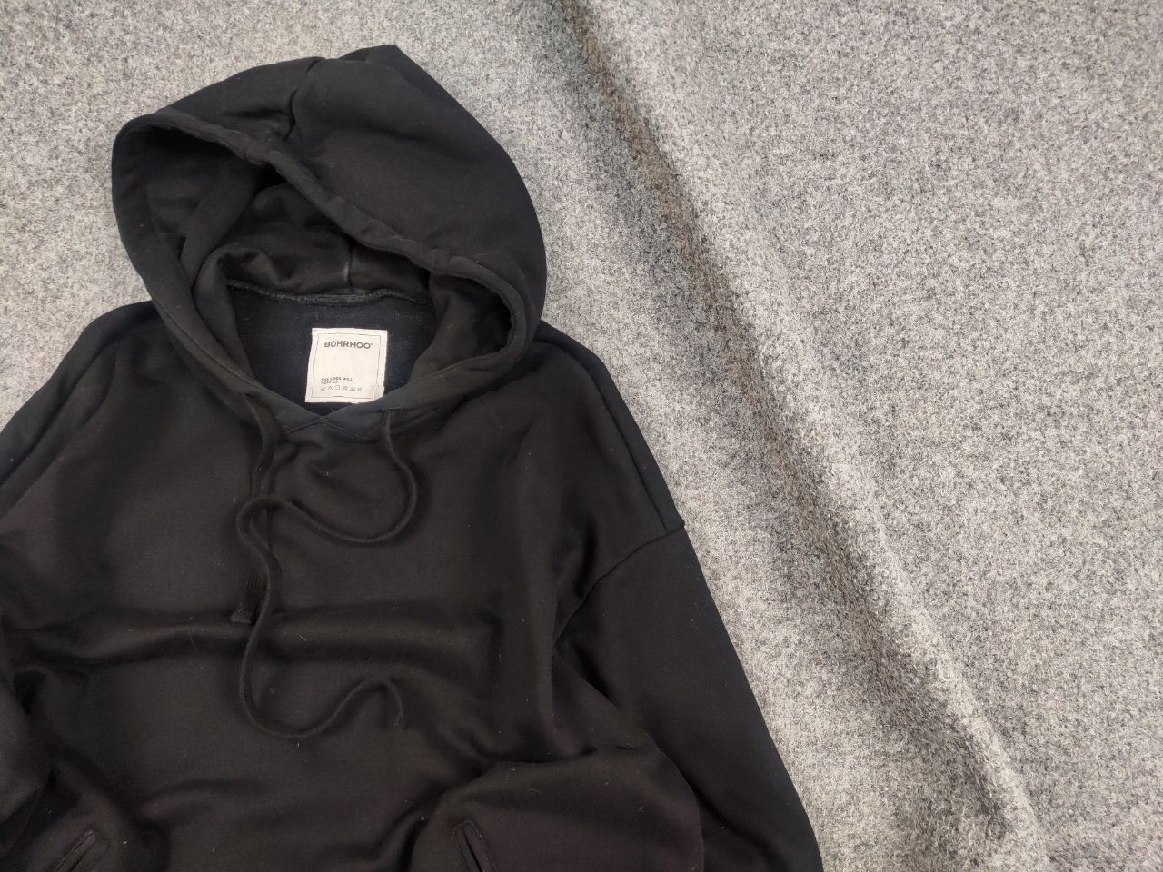 Japanese Brand Bohrhoo Japanese Oversized Black Hooded Avant Garde Size US S / EU 44-46 / 1 - 4 Thumbnail