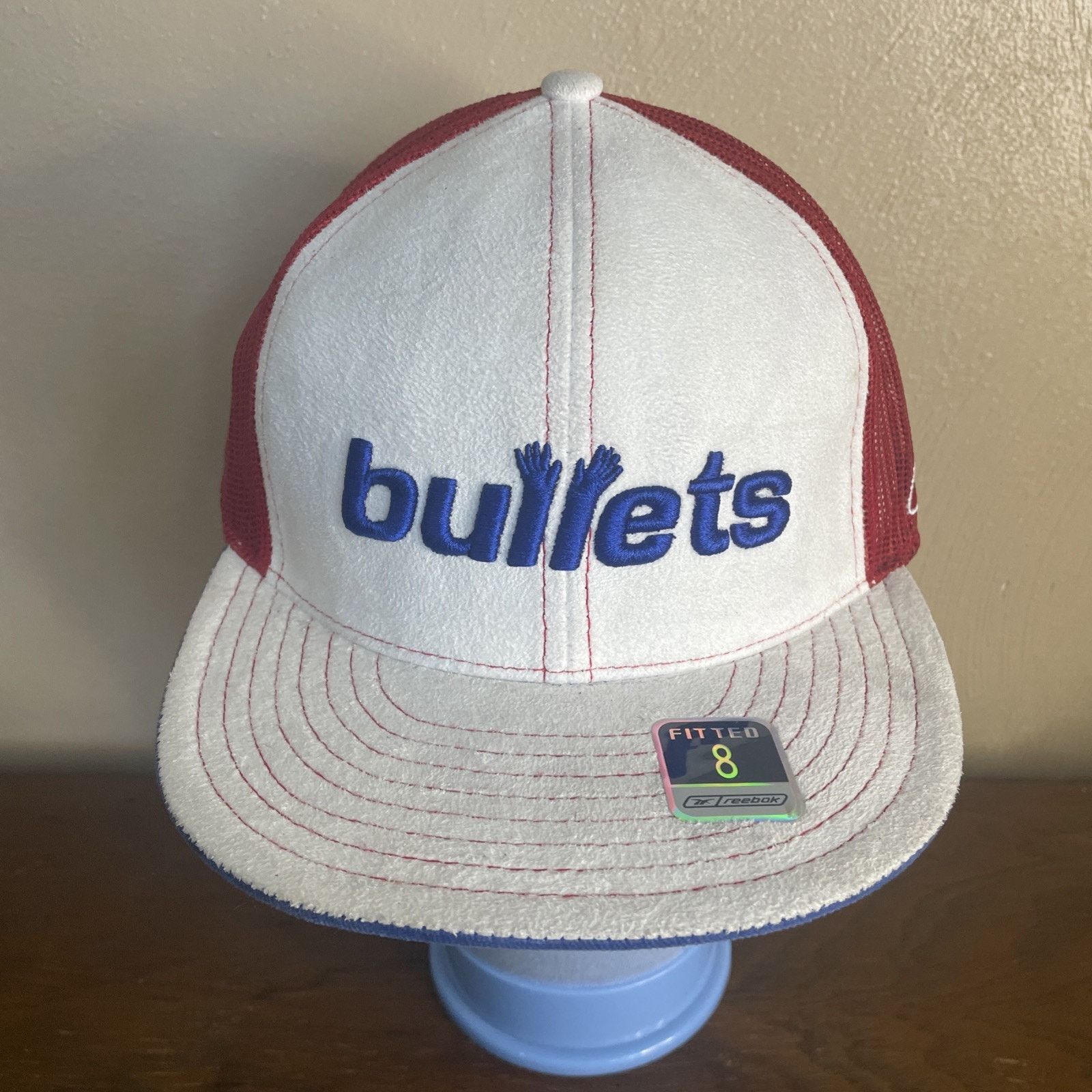 Reebok Vtg Washington Bullets Ftd Hat Sz 8 Hardwood Classic Suede Size US XXL / EU 58 / 5 - 2 Thumbnail