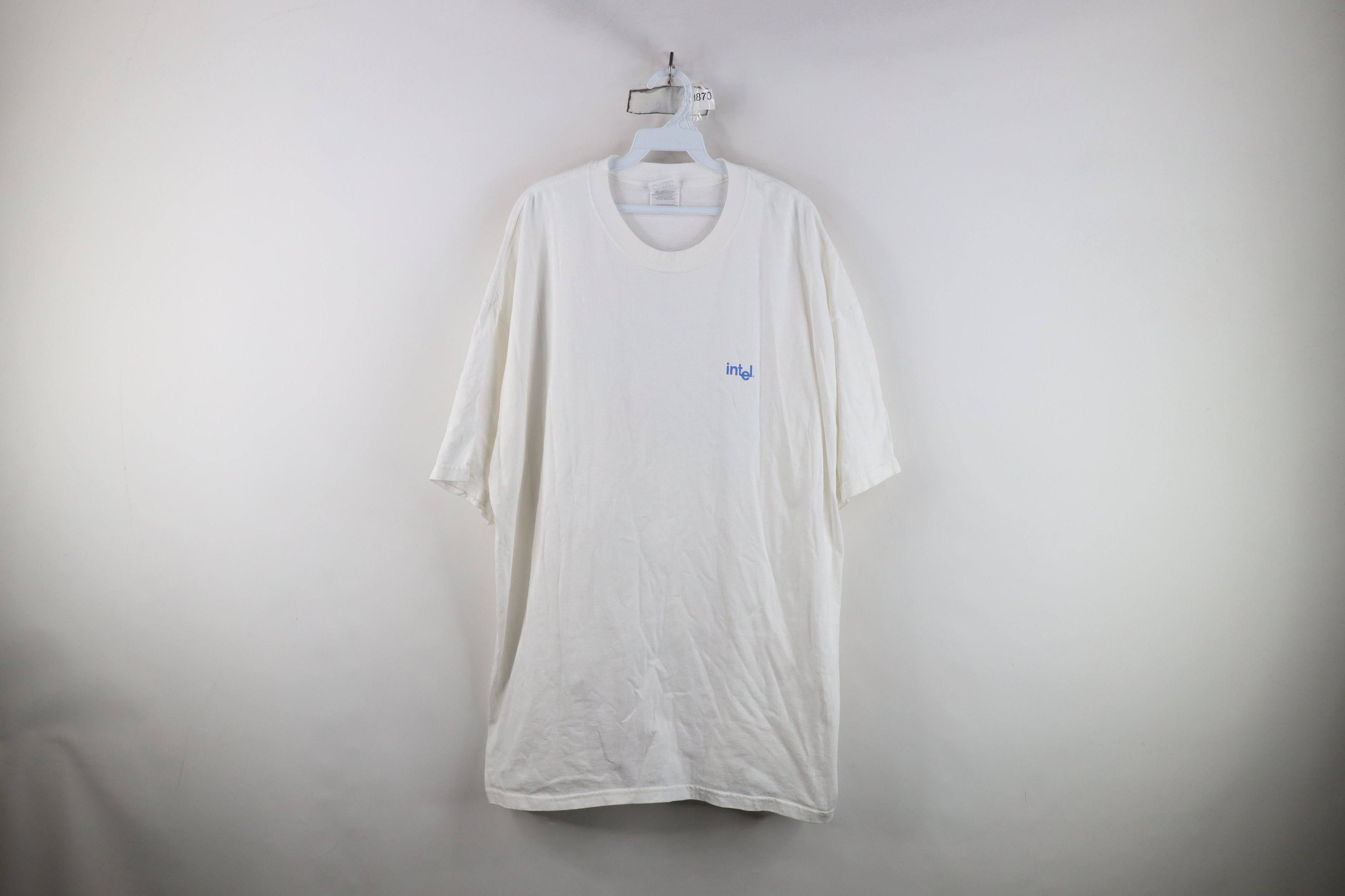 Vintage Vintage Y2K Intel Computers Pentium 4 Chip T-Shirt White Size US XXL / EU 58 / 5 - 1 Thumbnail
