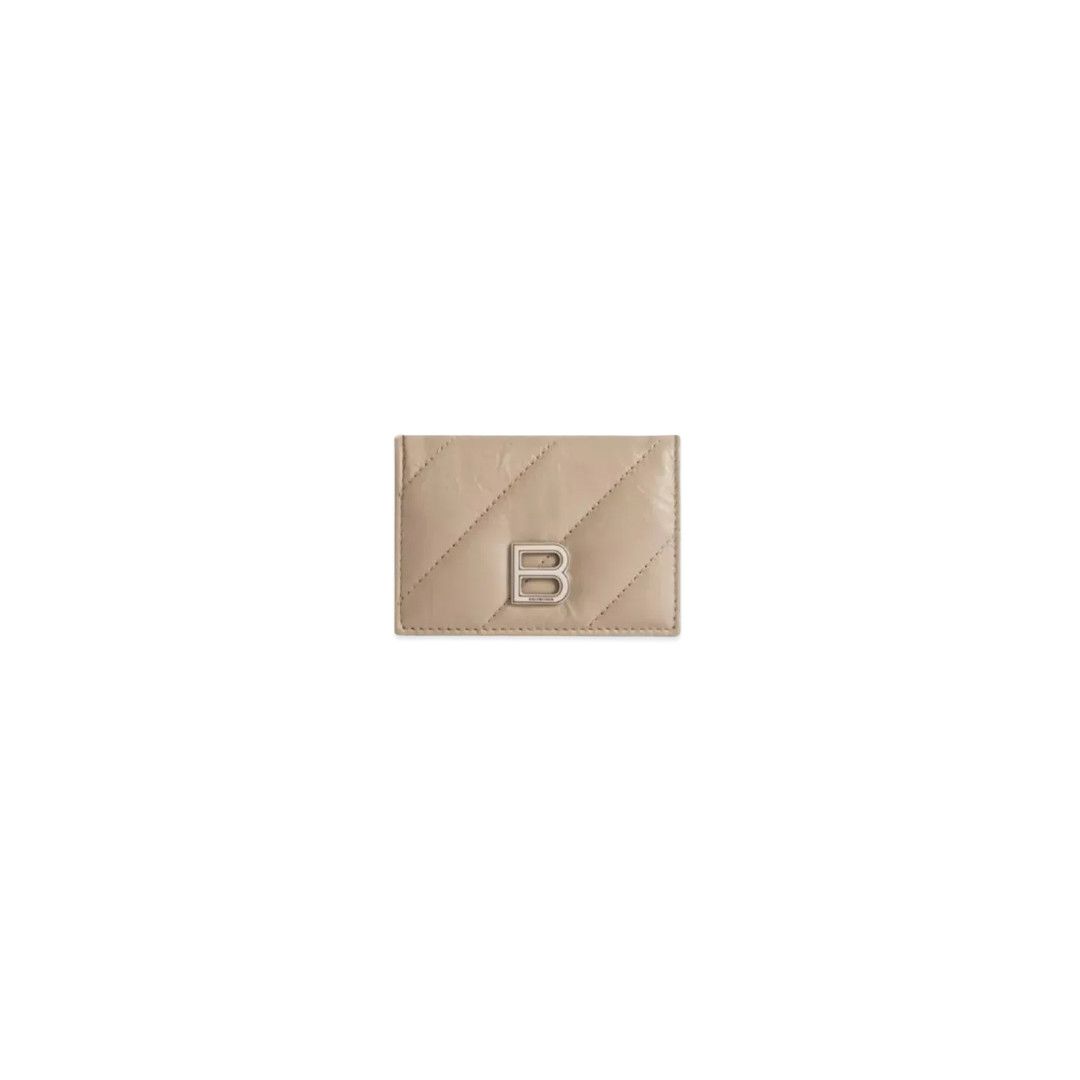 Balenciaga o1la1rc1a0825 Size: OS / Crush Mini Wallet Quilted in Beige Size ONE SIZE - 1 Preview