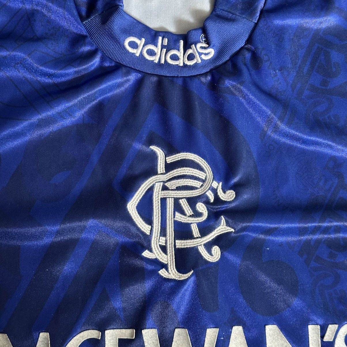Adidas Adidas Glasgow Rangers Home Football Shirt Jersey 1994/1996 Size US L / EU 52-54 / 3 - 5 Thumbnail