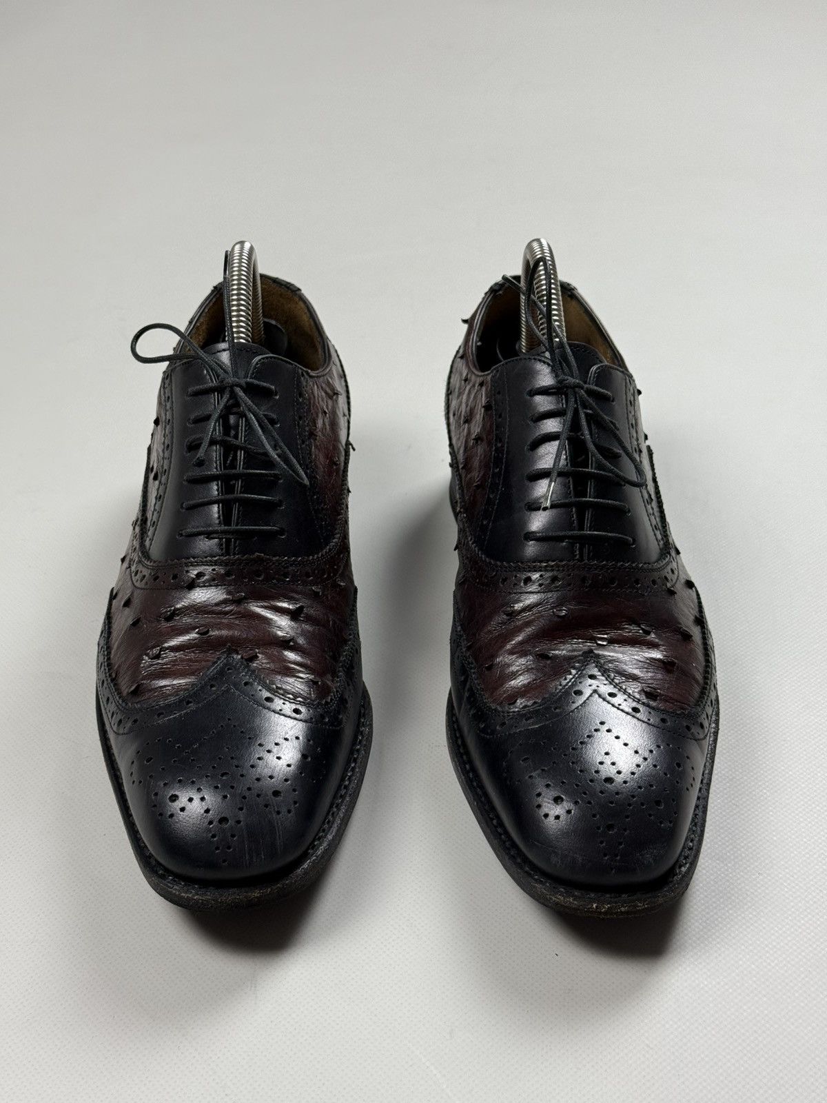 Salvatore Ferragamo Salvatore Ferragamo Ostrich Leather Oxford Dress Shoes Boots Size US 7.5 / EU 40-41 - 11 Thumbnail