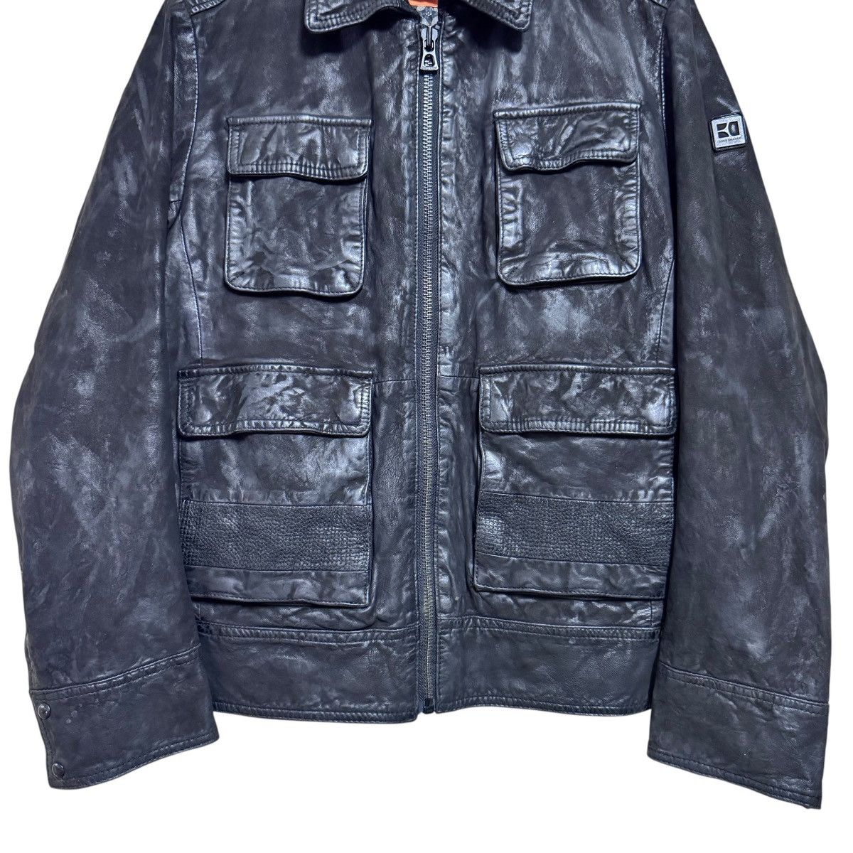 Hugo Boss Hugo Boss Leather Jacket Fade Black Size US M / EU 48-50 / 2 - 4 Thumbnail