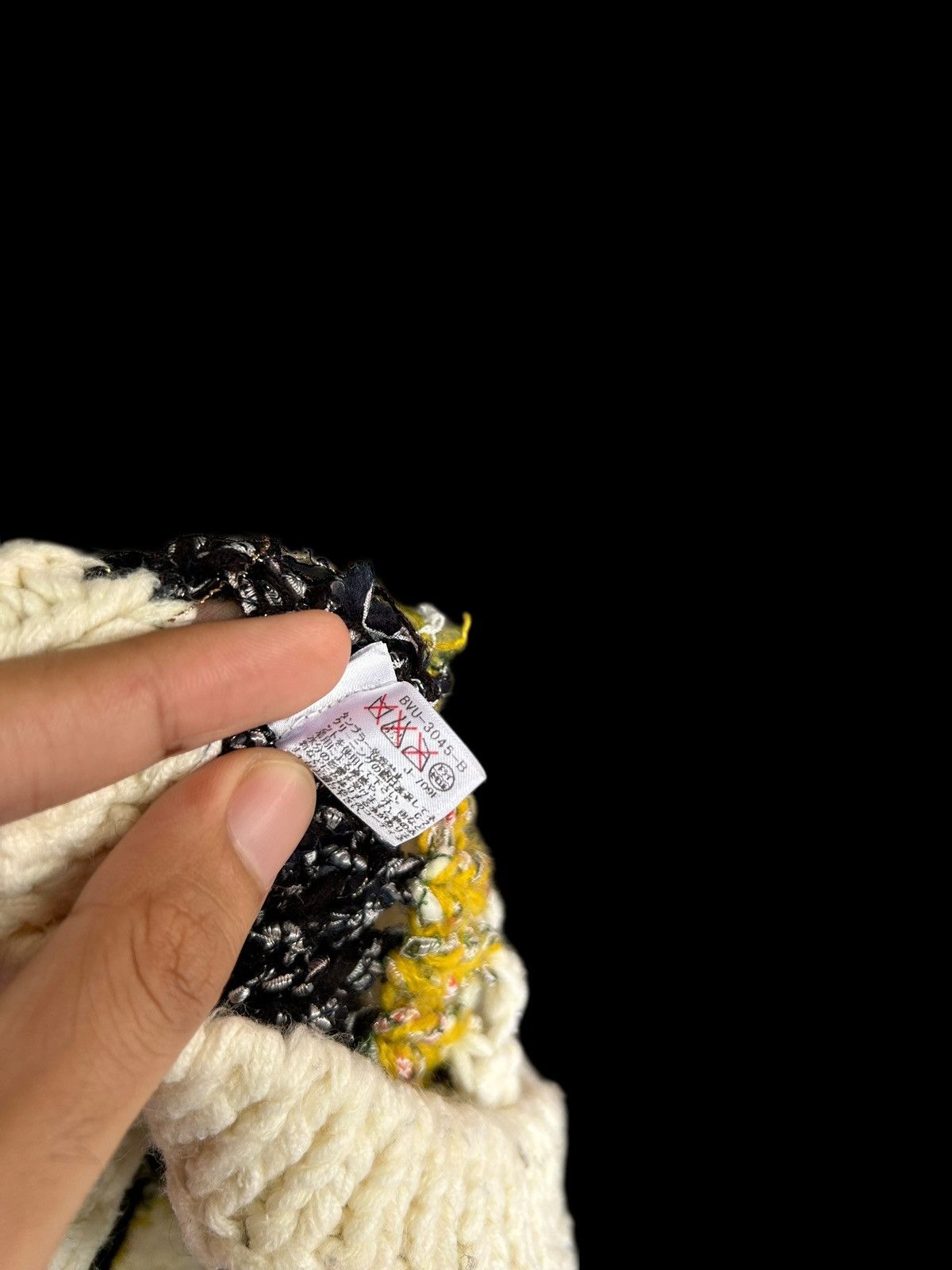 Japanese Brand Crochet Knitted Handmade Japanese Brand Juze Beanie Hats Size ONE SIZE - 7 Thumbnail