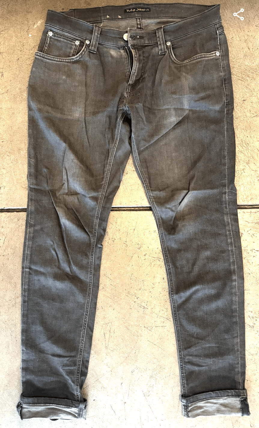Nudie Jeans Black Nudie Jeans 30/32, patched Size US 30 / EU 46 - 1 Thumbnail