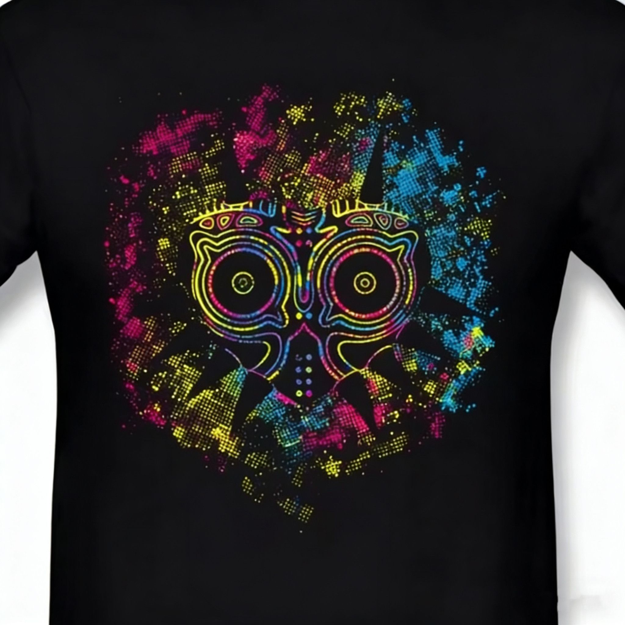 Other Street Retro Punk Monster Majoras Mask Black T-Shirt Size US M / EU 48-50 / 2 - 2 Thumbnail