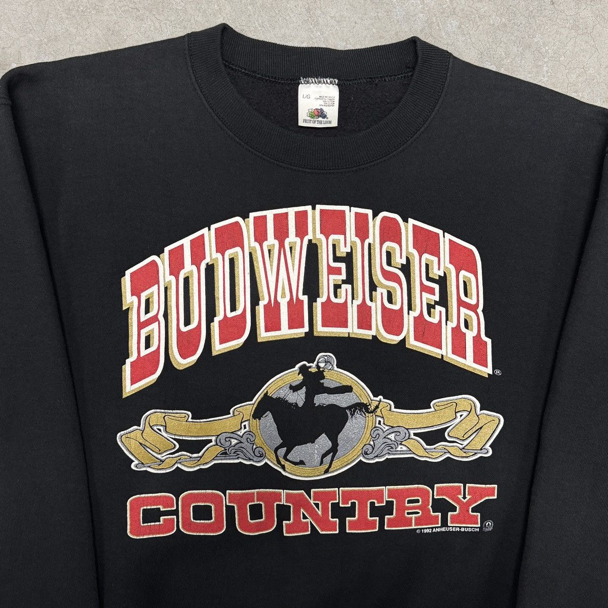 Budweiser Vintage Budweiser Crewneck Size US L / EU 52-54 / 3 - 3 Thumbnail