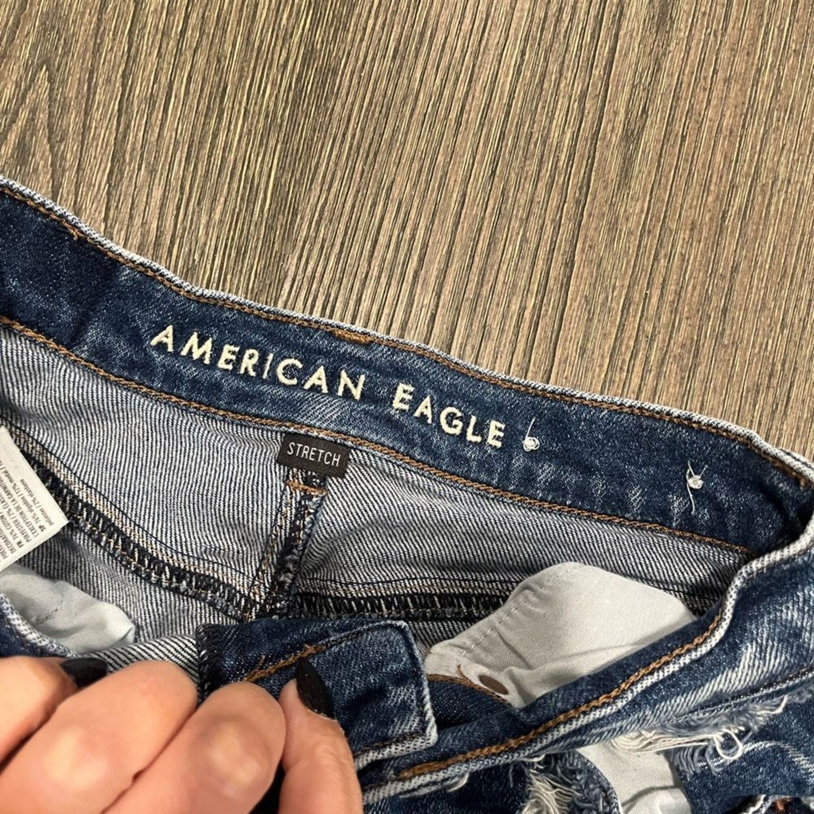 American Eagle Outfitters American Eagle Boyfriend Shorts High Waist M Wash Size 0 Size 25" / US 0 / IT 36 - 7 Thumbnail