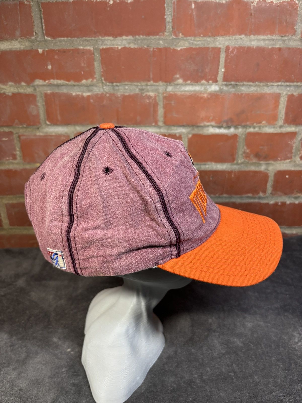 NCAA Vintage 80s Virginia Tech University Hokies Snapback Hat USA Size ONE SIZE - 2 Thumbnail
