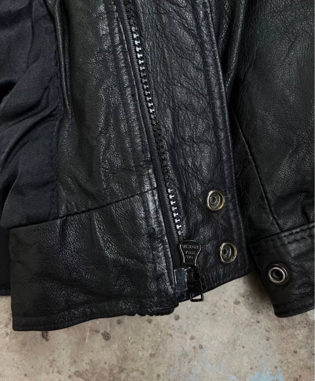 Other Vintage Real Leather Black Bomber Jacket Size US M / EU 48-50 / 2 - 3 Thumbnail