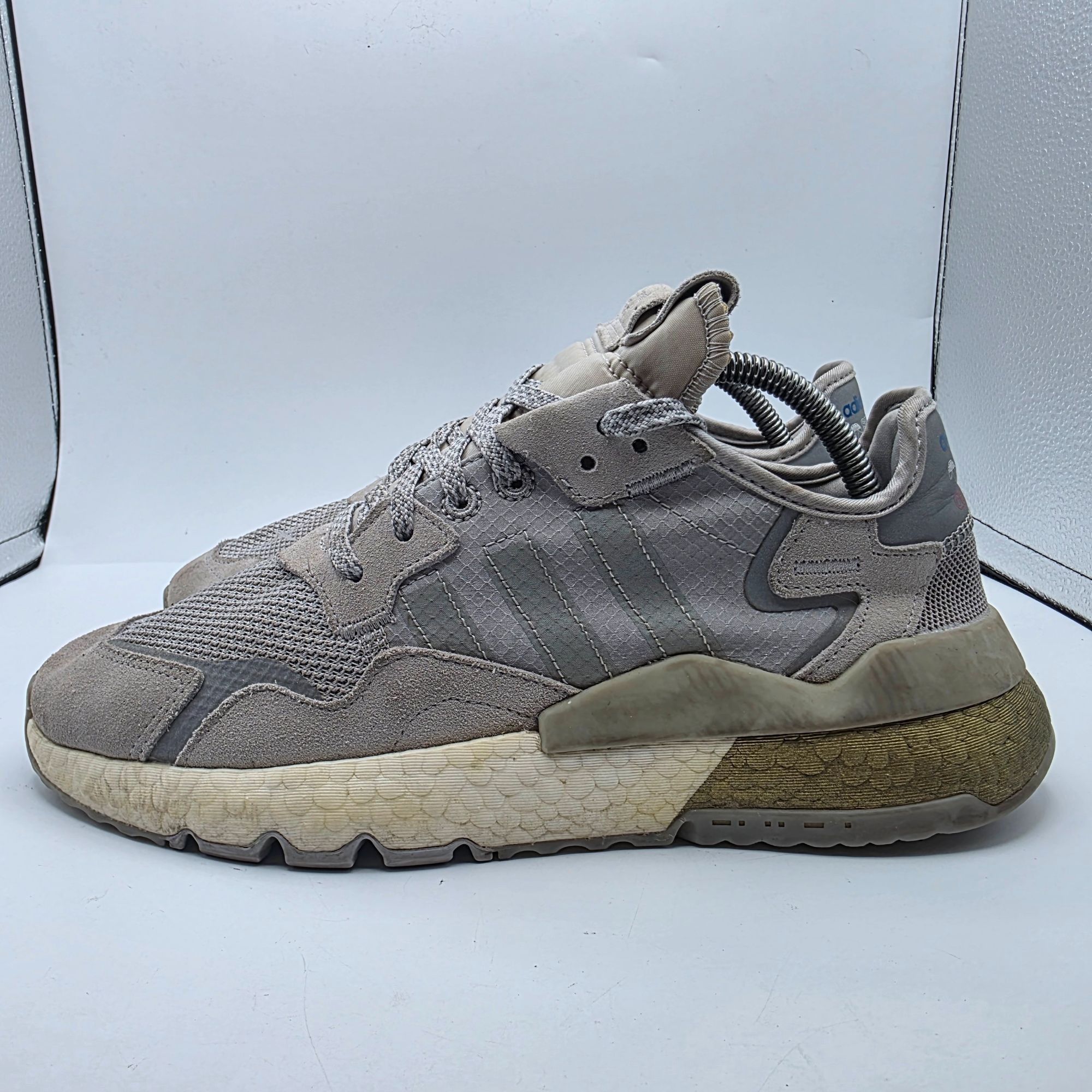 Adidas Adidas Nite Jogger Gold Metallic Boost EVM Mens Sise 9 Gray Size US 9 / EU 42 - 13 Thumbnail