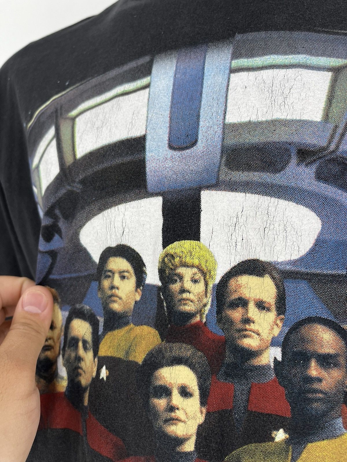 Band Tees Vintage 1995 Star Trek Voyager Stanley Desantis T-Shirt Size US L / EU 52-54 / 3 - 8 Thumbnail