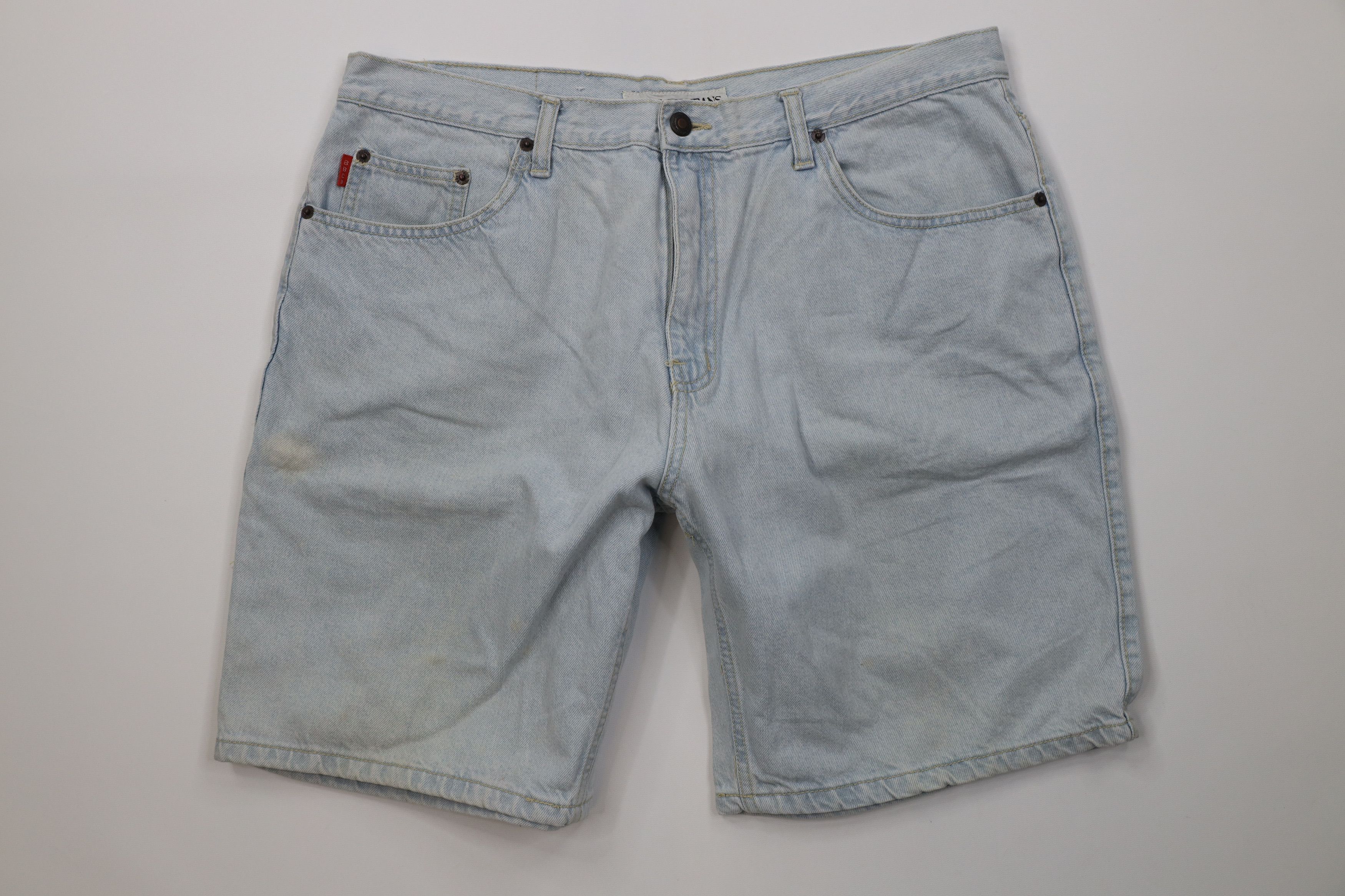 Vintage Vintage 90s Streetwear Relaxed Fit Above Knee Denim Shorts Size US 36 / EU 52 - 1 Thumbnail