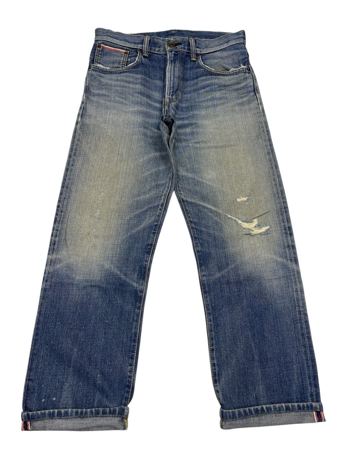 Kapital Edwin 505z Selvedge Denim Baggy Jeans Buckle Back Size US 33 - 1 Thumbnail