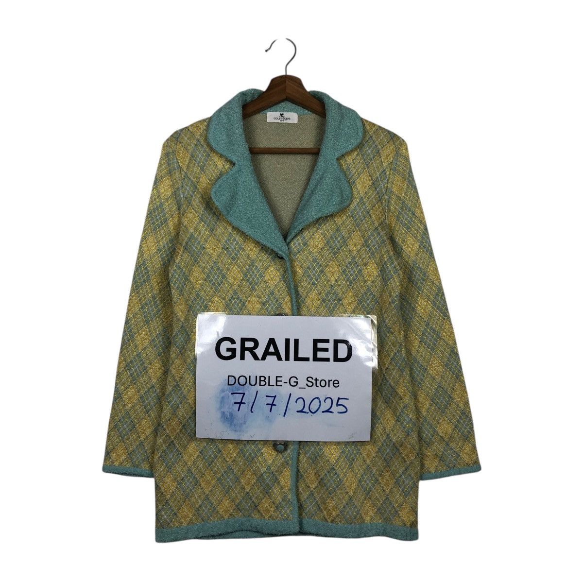 Japanese Brand 📌Vintage Tweed Jacket Design Courreges Paris Issey Miyake Size M / US 6-8 / IT 42-44 - 1 Thumbnail