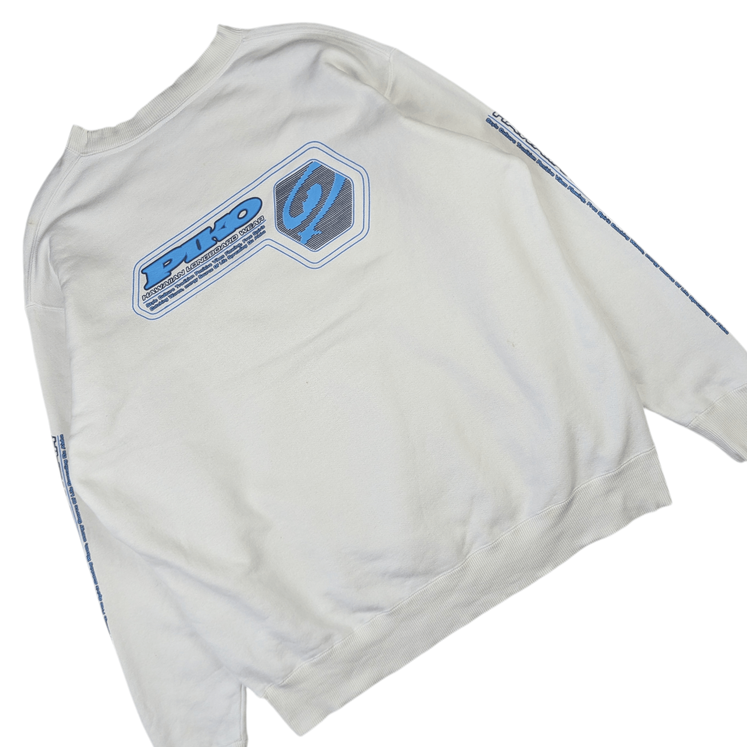 Japanese Brand PIKO Big Logo Hawaiian Longboard Surf Aloha Sweatshirts Size US L / EU 52-54 / 3 - 8 Thumbnail