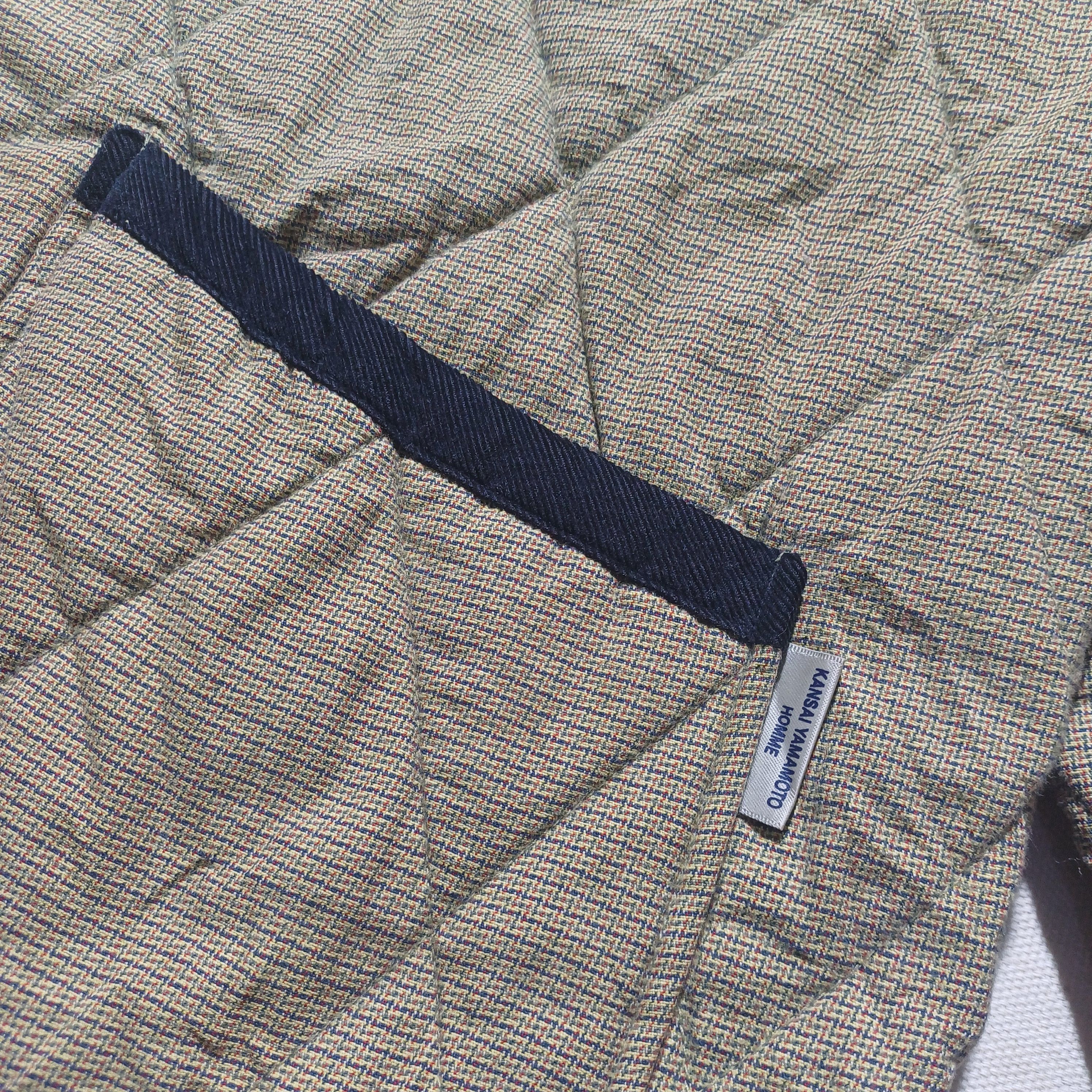 Kansai Yamamoto Quilted Jacket Vintage Corduroy Collar Size US L / EU 52-54 / 3 - 4 Thumbnail