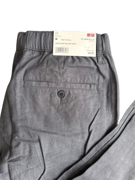 Linen Blend Relaxed Pants