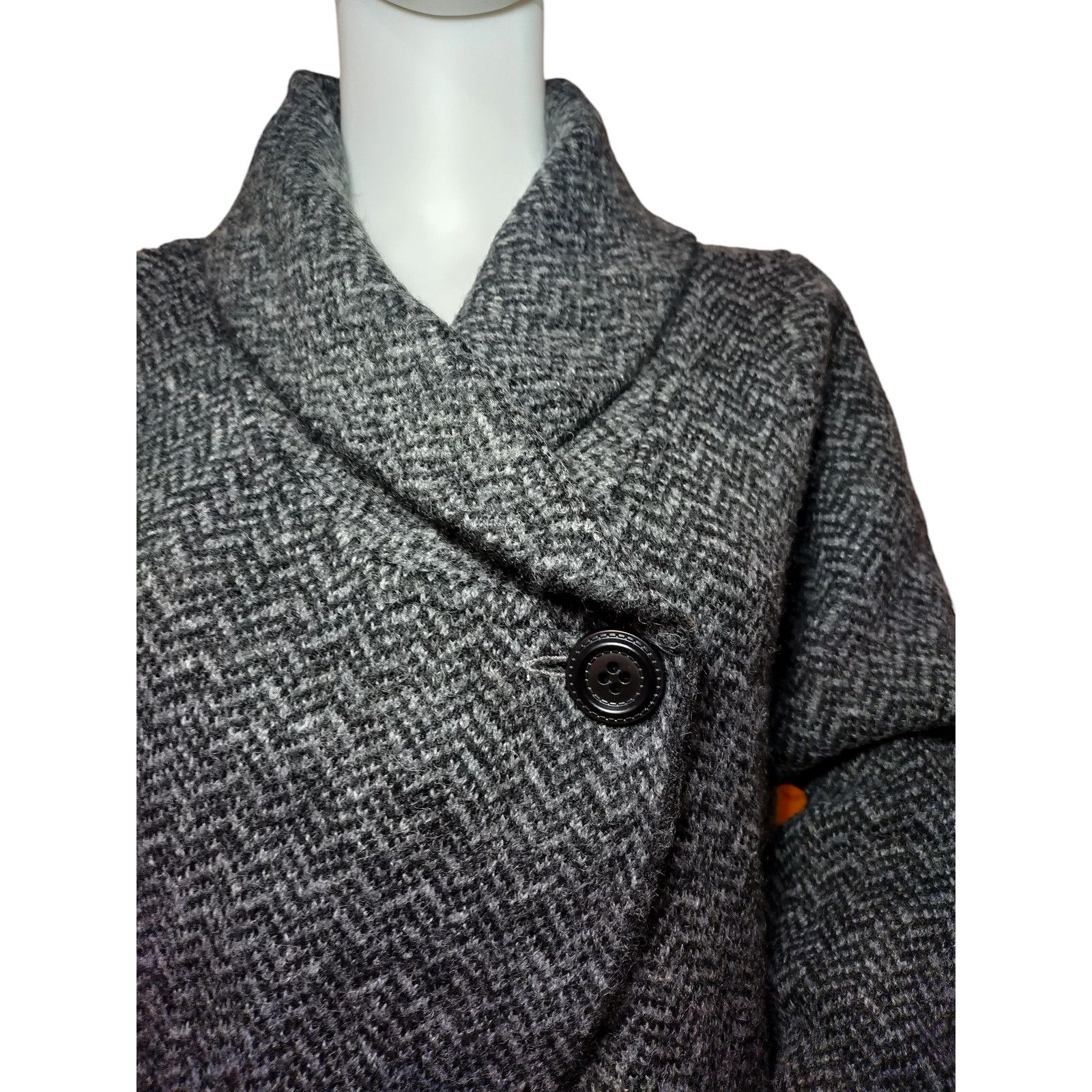 Jones New York Jones New York Coat Wool Blend Chevron Shawl Black SZ XL Size XL / US 12-14 / IT 48-50 - 2 Thumbnail