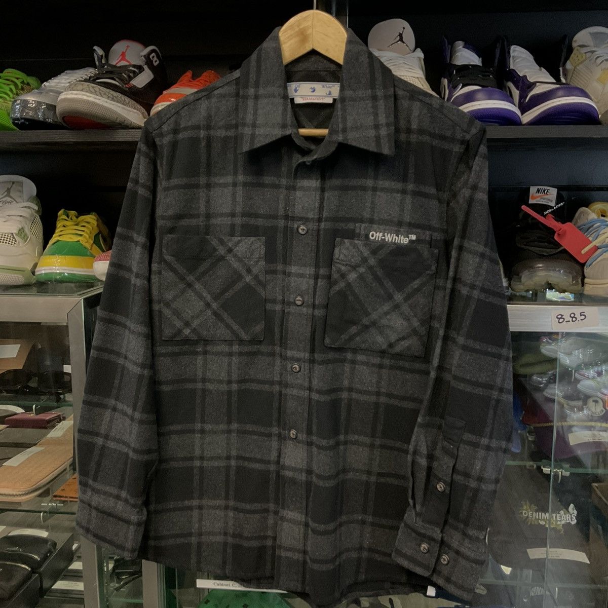 Off-White 2017 Off-White “Mirror Mirror” oversized flannel