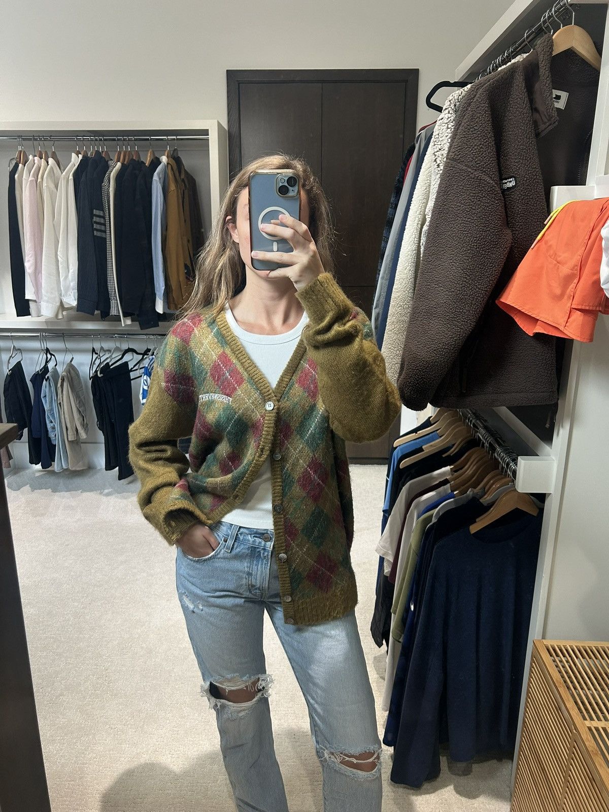 thisisneverthat Argyle Cardigan Size US M / EU 48-50 / 2 - 2 Thumbnail