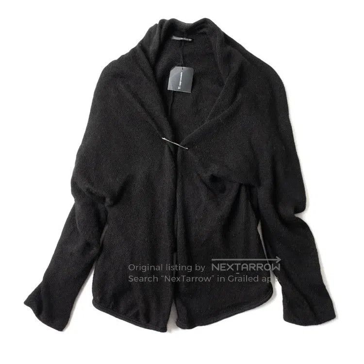 Yohji Yamamoto YOHJI YAMAMOTO Alpaca Wool Knit Open Cardigan with Sculptu Size L / US 10 / IT 46 - 1 Thumbnail
