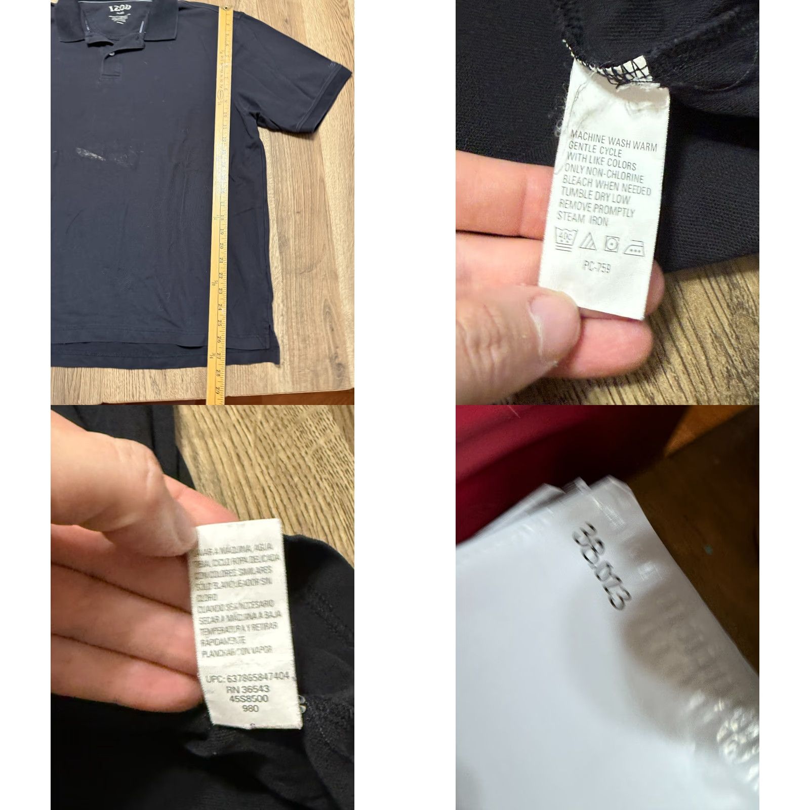 Izod IZOD Polo Shirt Men's XL Black Short Sleeve Casual Golf Size US XL / EU 56 / 4 - 8 Thumbnail