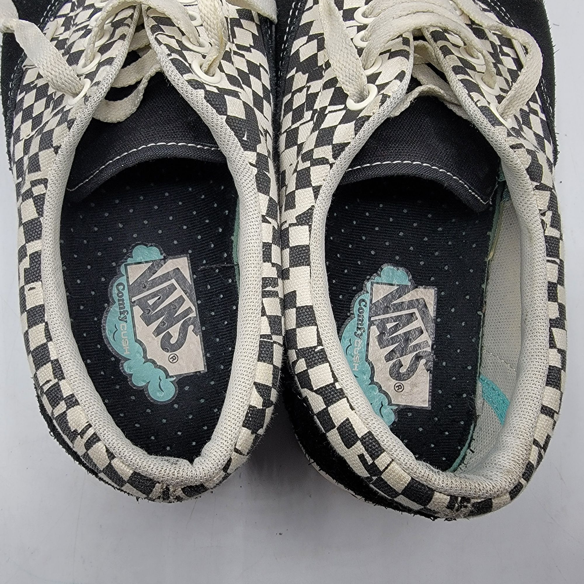 Vans Vans Comfycush Era Mens 9.5 Checkerboard Black White Casual Size US 9.5 / EU 42-43 - 8 Thumbnail