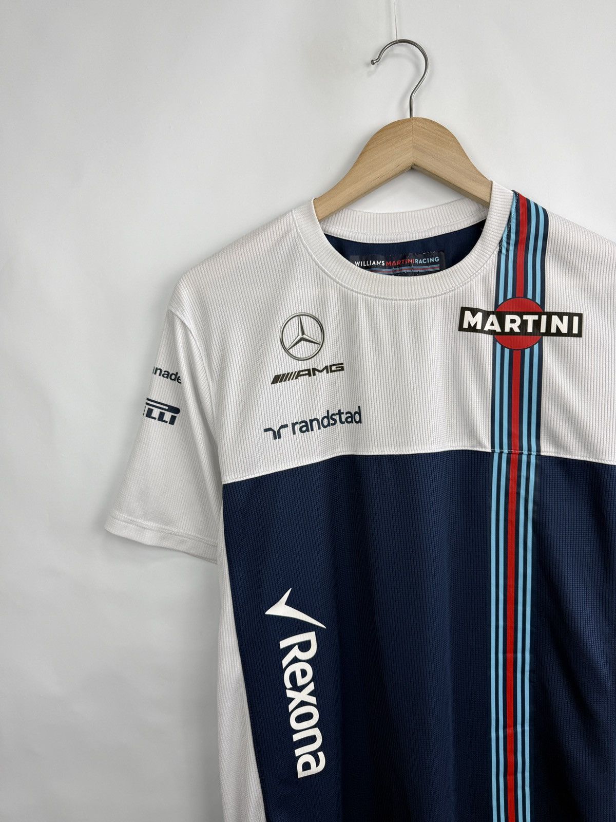 Hackett 🇬🇧 Hackett Williams Martini Racing Mercedes Jersey F1 Rare Size US L / EU 52-54 / 3 - 4 Thumbnail