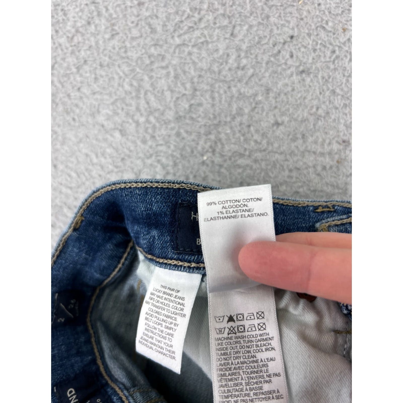 Lucky Brand Lucky Brand Jeans Women 2 Blue Denim Ankle Skinny Distressed Raw Hem Taper Size 26" / US 2 / IT 38 - 4 Thumbnail