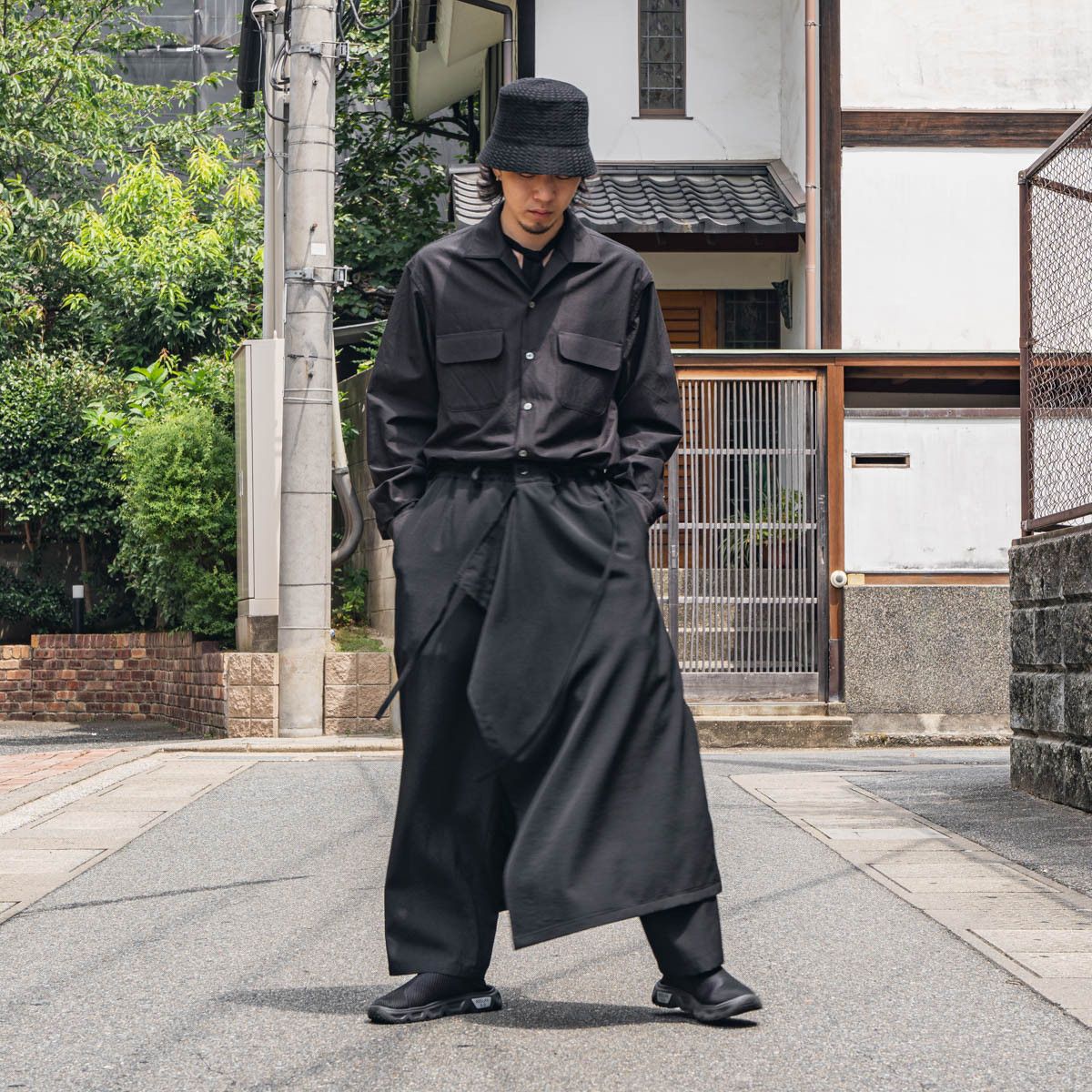 Yohji Yamamoto Yohji Yamamoto Ground Y - WOOL GABARDINE 3-WAY SKIRT PANTS Size US 32 / EU 48 - 9 Thumbnail