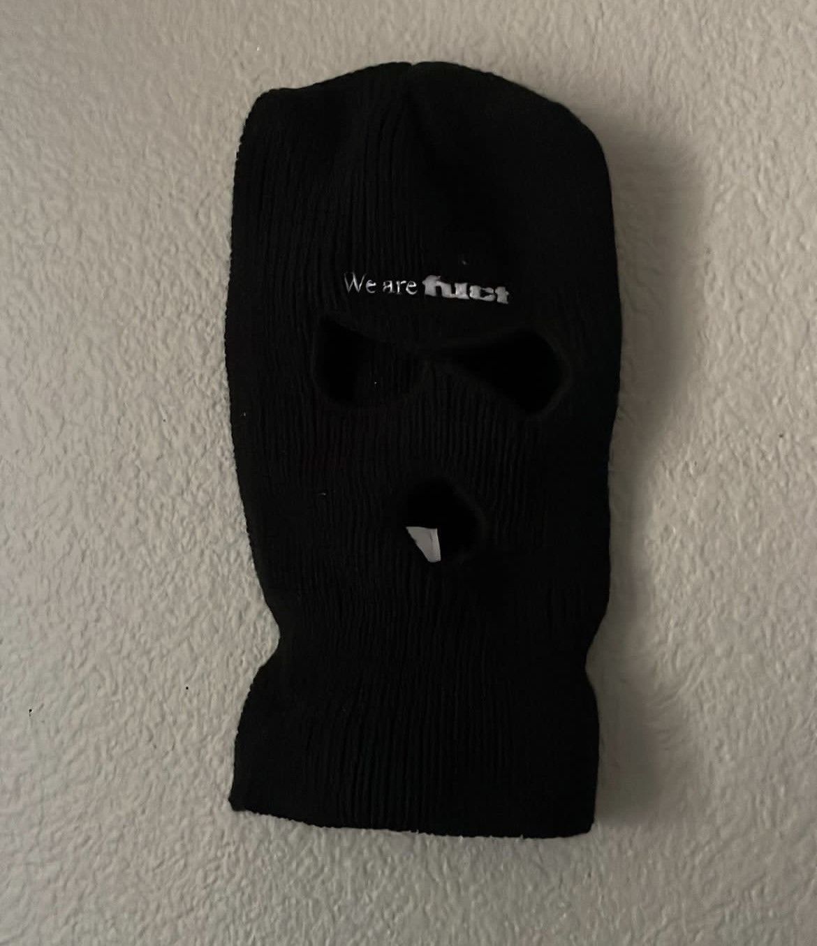 image of We Are Fuct Ski Mask in Black, Men's