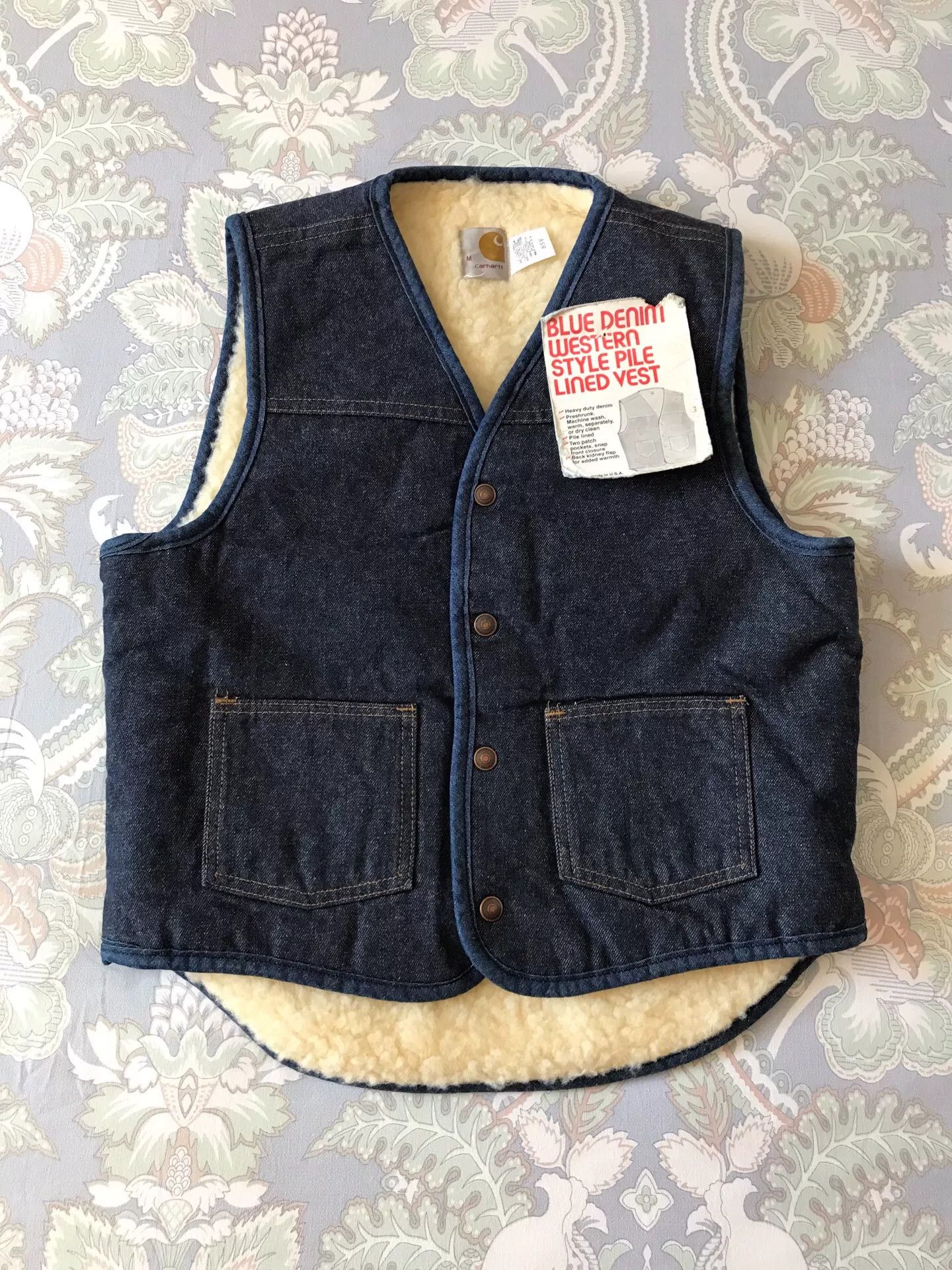 Carhartt 80s Carhartt 8SV Denim Vest Size US M / EU 48-50 / 2 - 1 Thumbnail