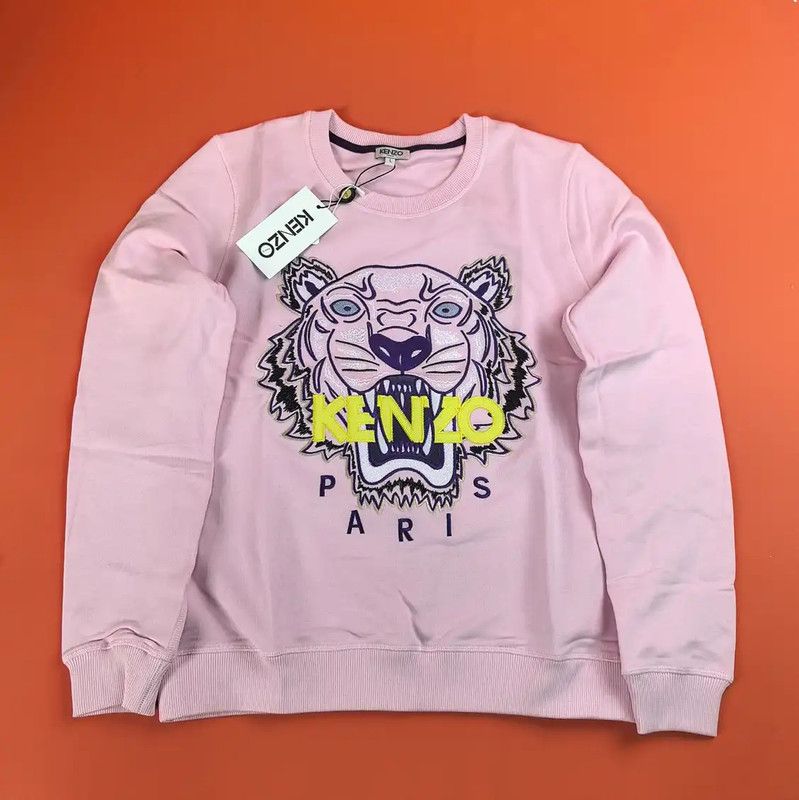 Kenzo Kenzo Pink Tiger Head Long Sleeve Sweater 0089 Size L / US 10 / IT 46 - 1 Thumbnail