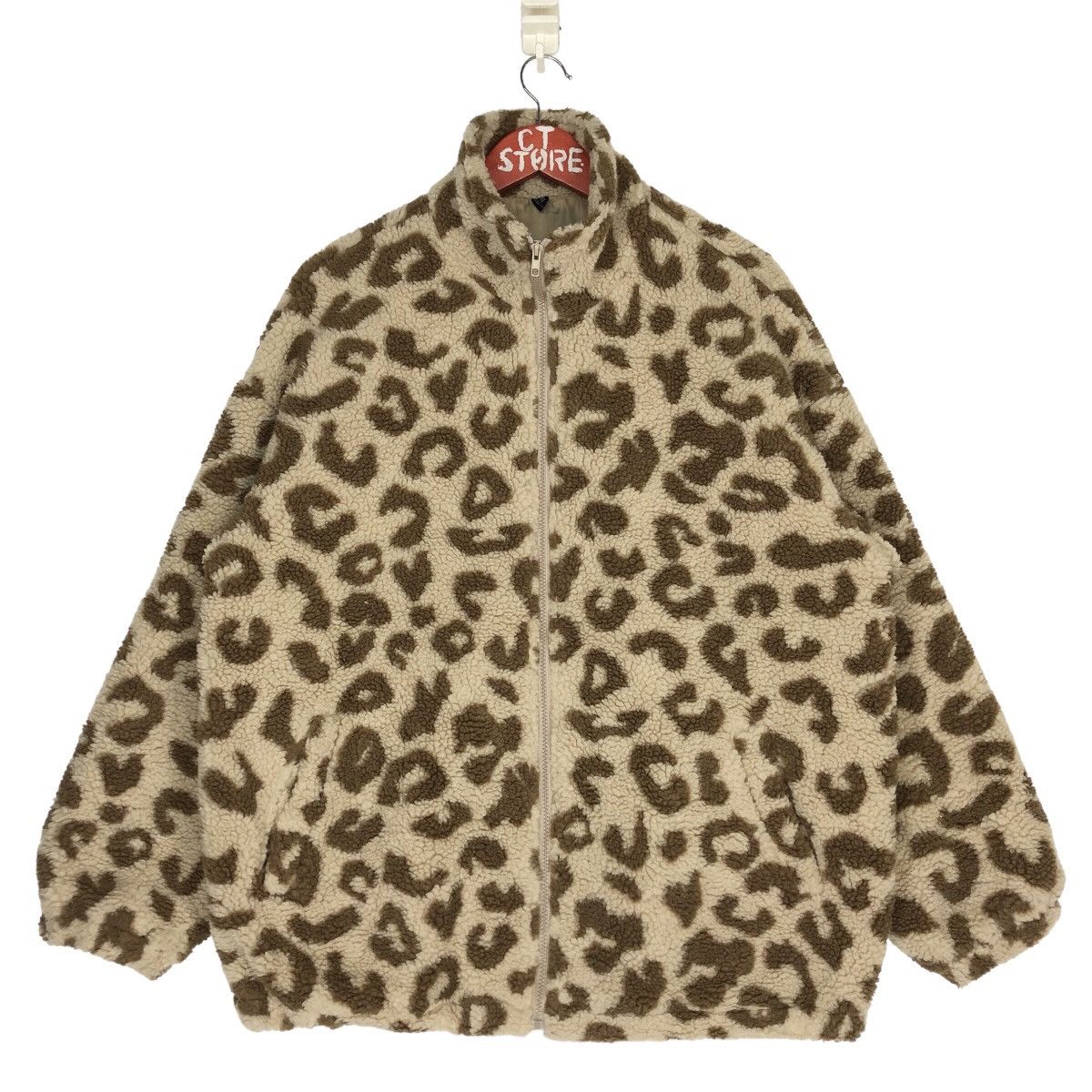 Japanese Brand Leopard Print Fleece Jacket Size US L / EU 52-54 / 3 - 1 Thumbnail