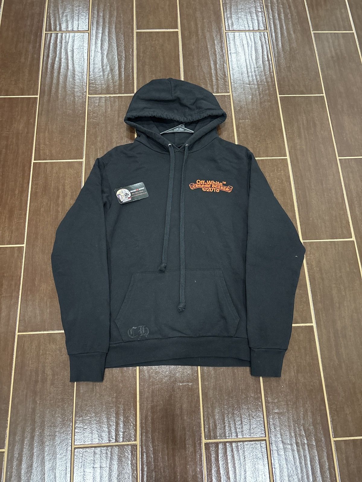 Chrome Hearts × Off-White 1 OF 1 SAMPLE Off-White x Chrome Hearts 2018 Hoodie Black Size US M / EU 48-50 / 2 - 3 Thumbnail