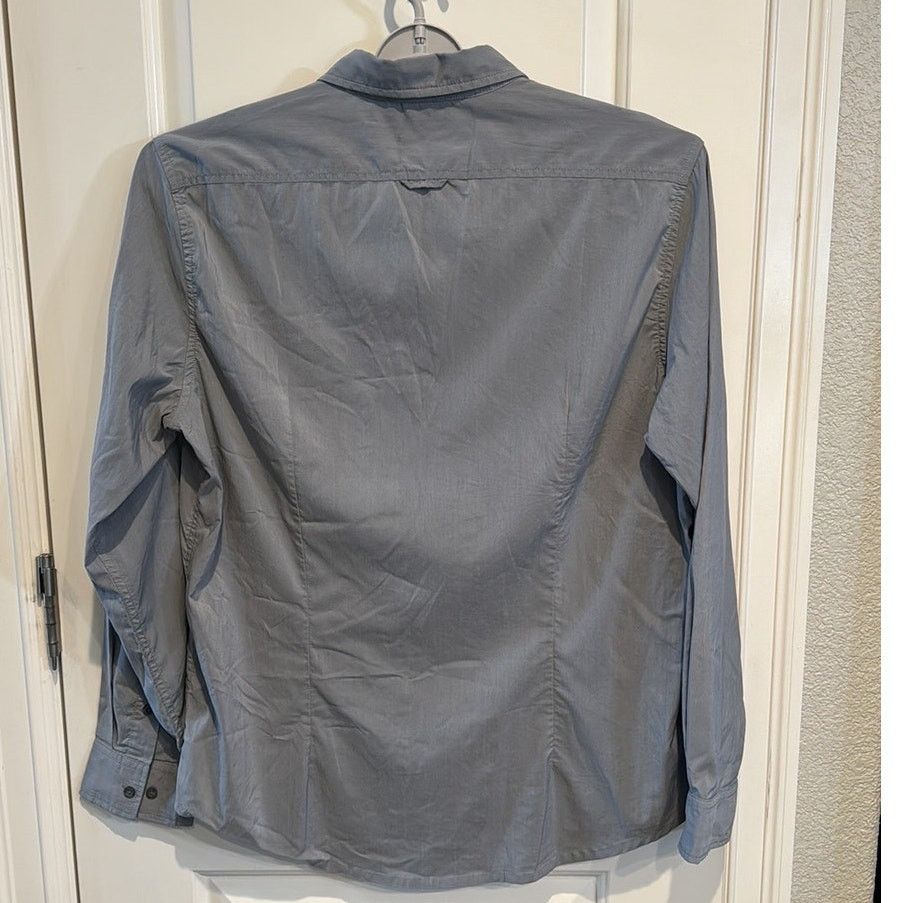 Prana Prana sz xl Gray Long Sleeve Tencel Blend Button Up Shirt Size US XL / EU 56 / 4 - 7 Thumbnail