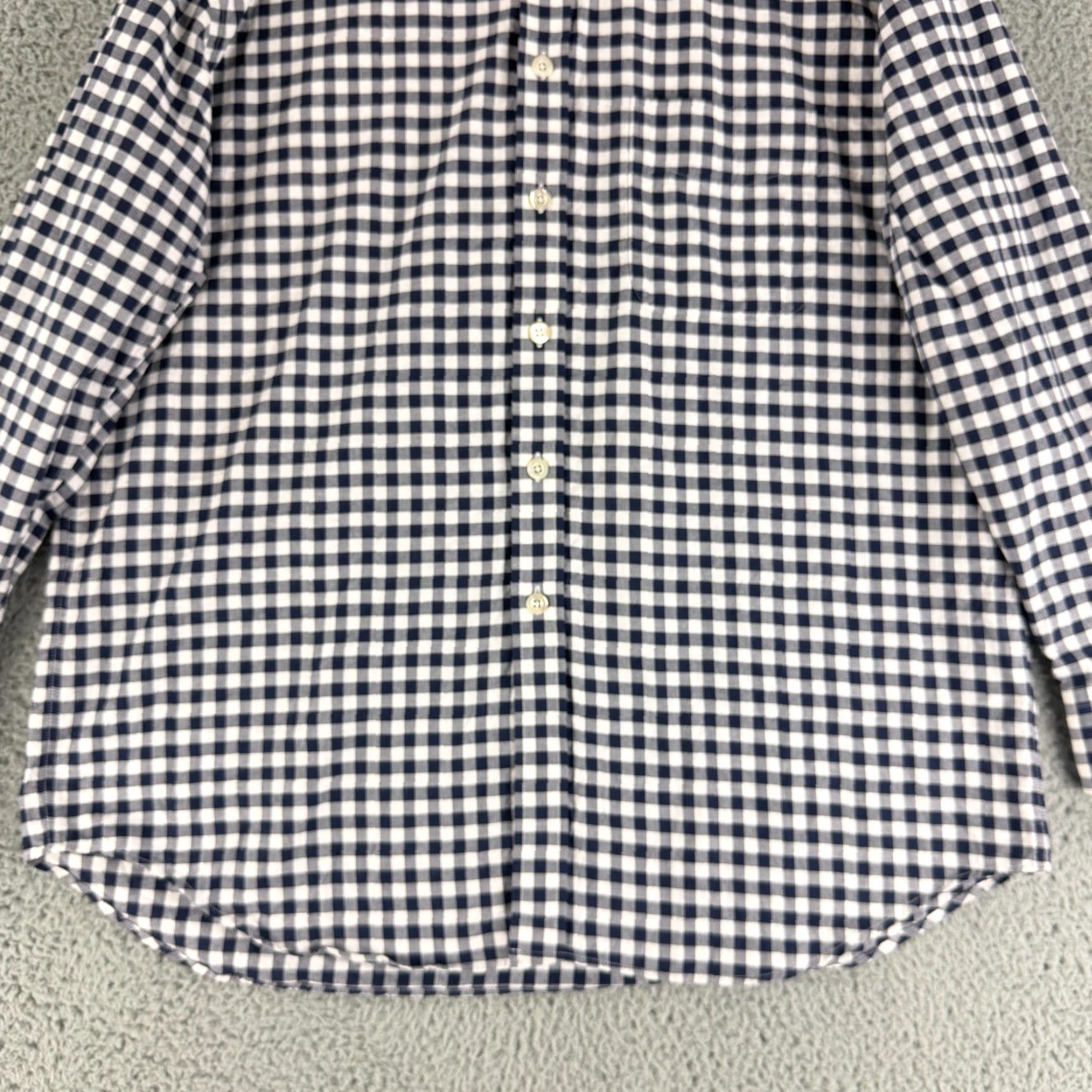 Vintage J. Peterman Button-Down Shirt Mens L Blue White Check Long Sleeve Shirt Mens Large Blue White Check Long Sleeve Size US L / EU 52-54 / 3 - 4 Thumbnail