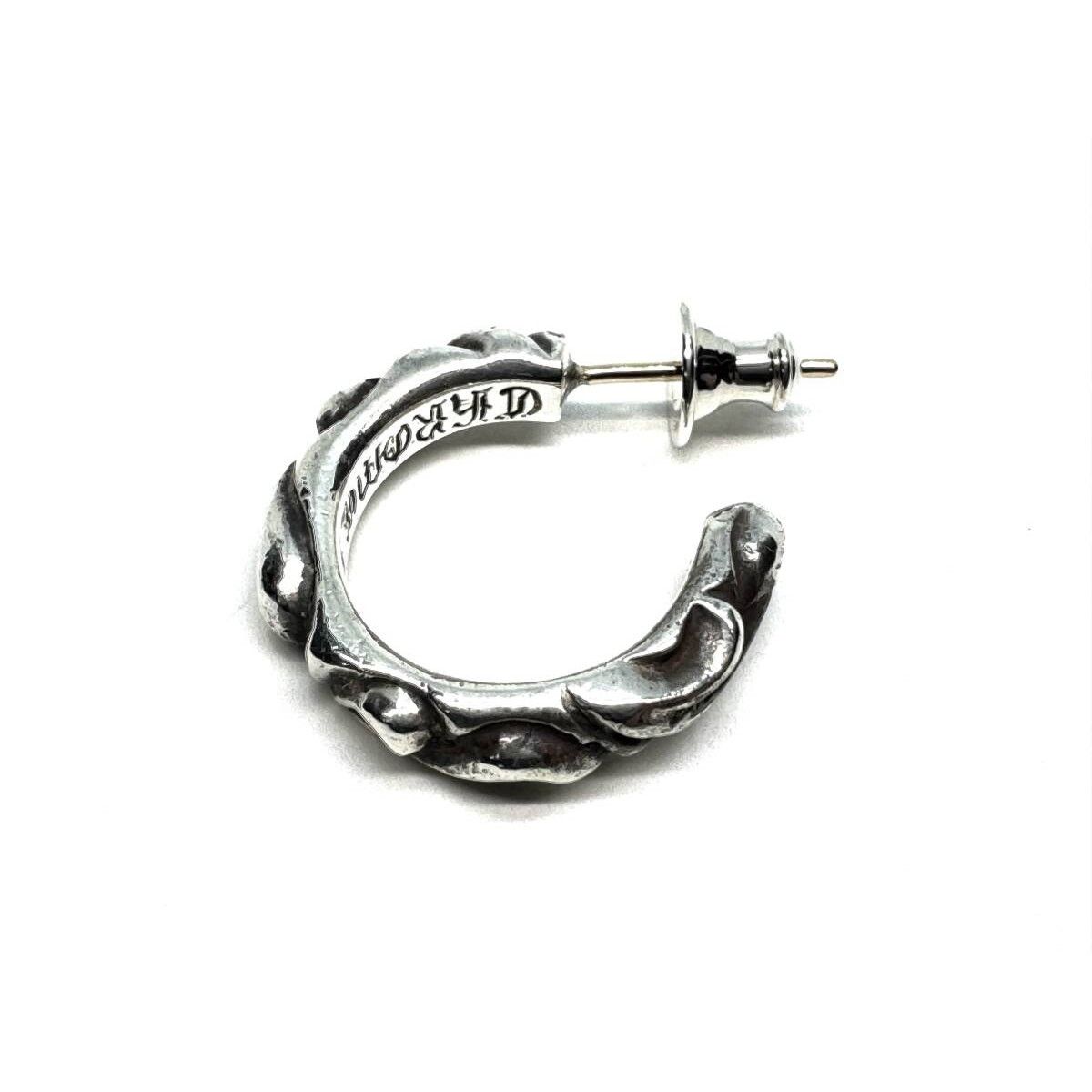 Chrome Hearts Chrome Hearts Tiny Scroll Hoop Earring | Grailed