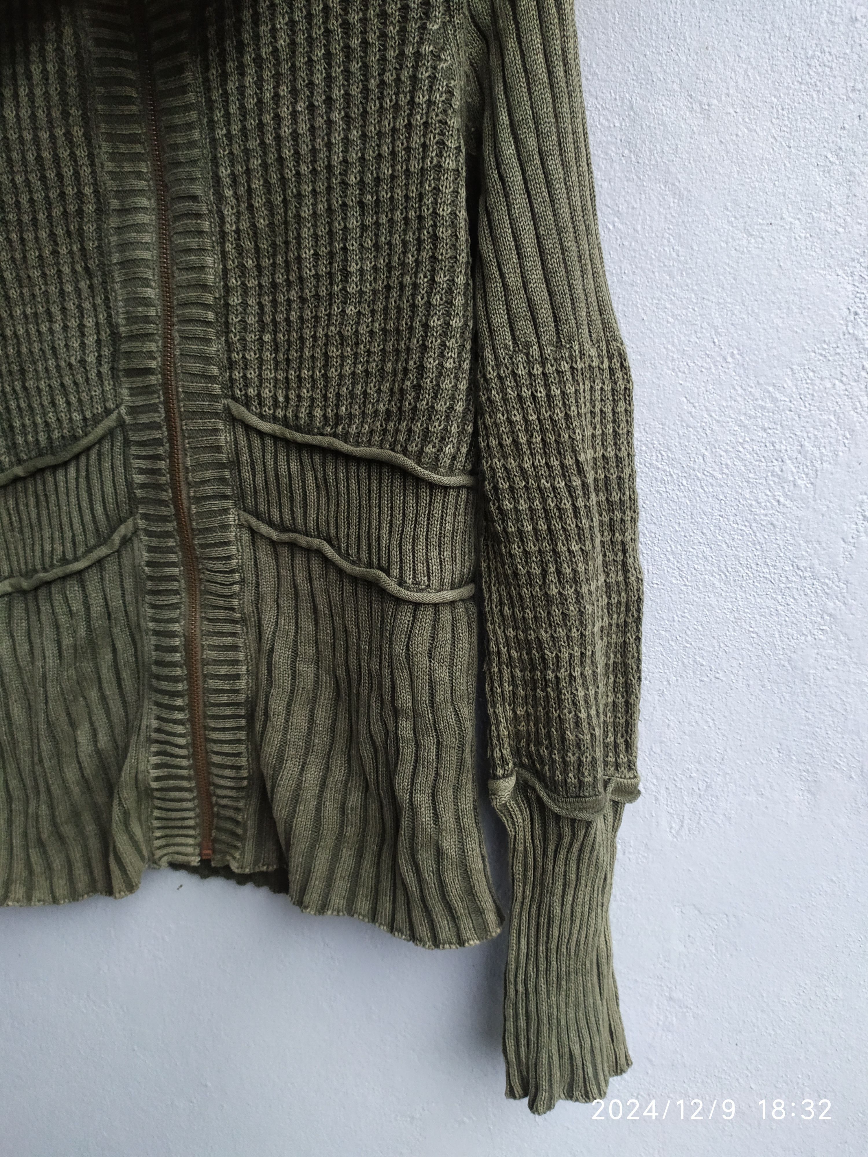 If Six Was Nine × Japanese Brand × Le Grande Bleu (L.G.B.) vintage DKNY JEANS Knit Zip-up i6w9 LGB style Size US M / EU 48-50 / 2 - 3 Thumbnail