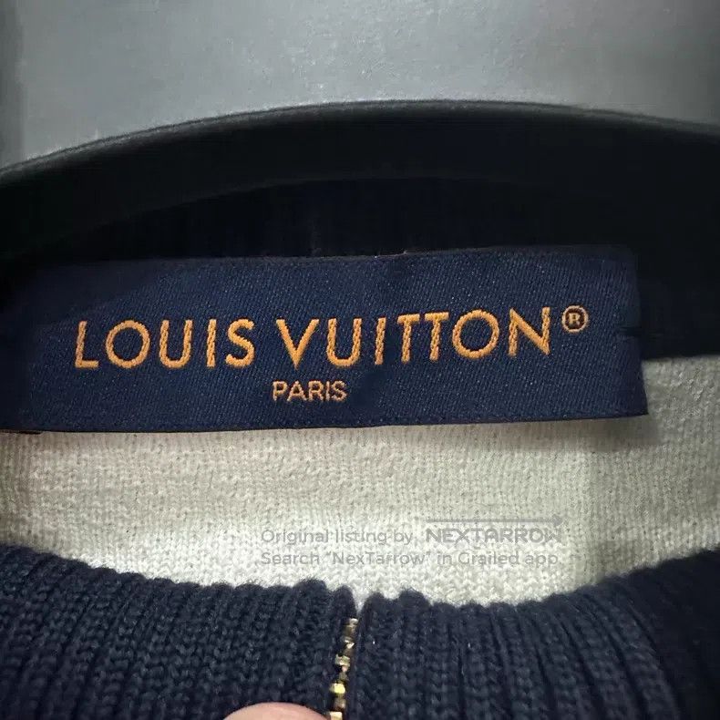 Louis Vuitton Louis Vuitton White striped embroidered knit jacket Size US L / EU 52-54 / 3 - 3 Thumbnail