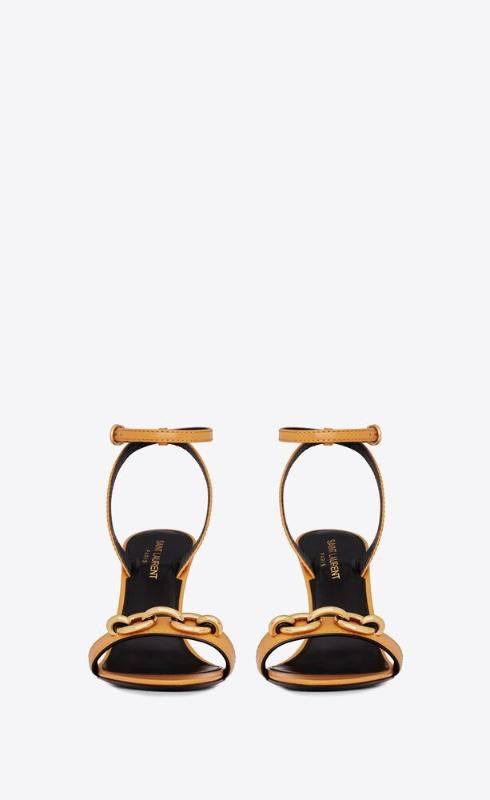 Saint Laurent Paris o1bcso1str1124 Le Maillon Sandals in Camel Size US 6 / IT 36 - 3 Thumbnail