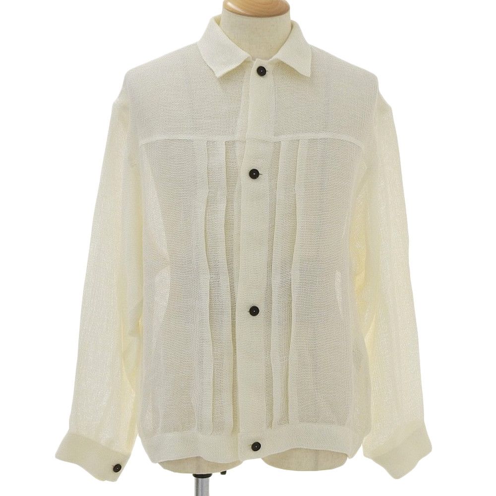 Other JANE SMITH LINEN MESH JACKET Natural Material Outerwear DUTY FREE for USA