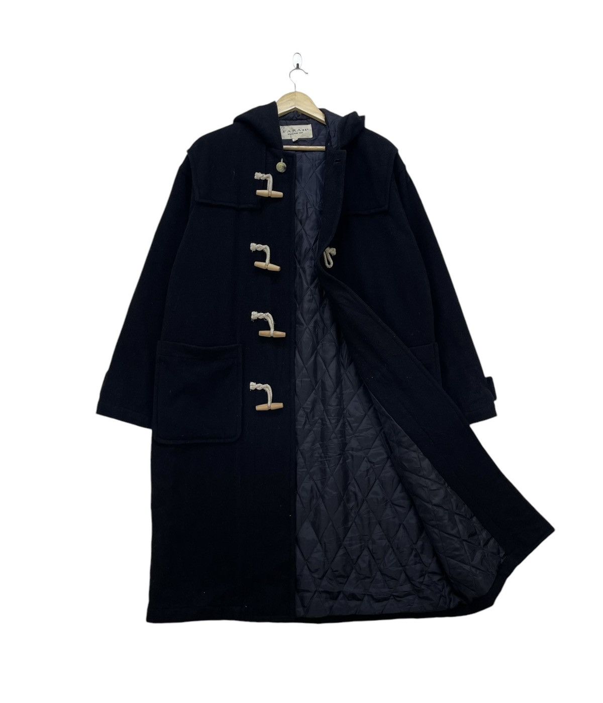 Cashmere Wool Farah Farah Vintage Vintage Farah Duffle Toggles Button Long Coat Jacket Grailed