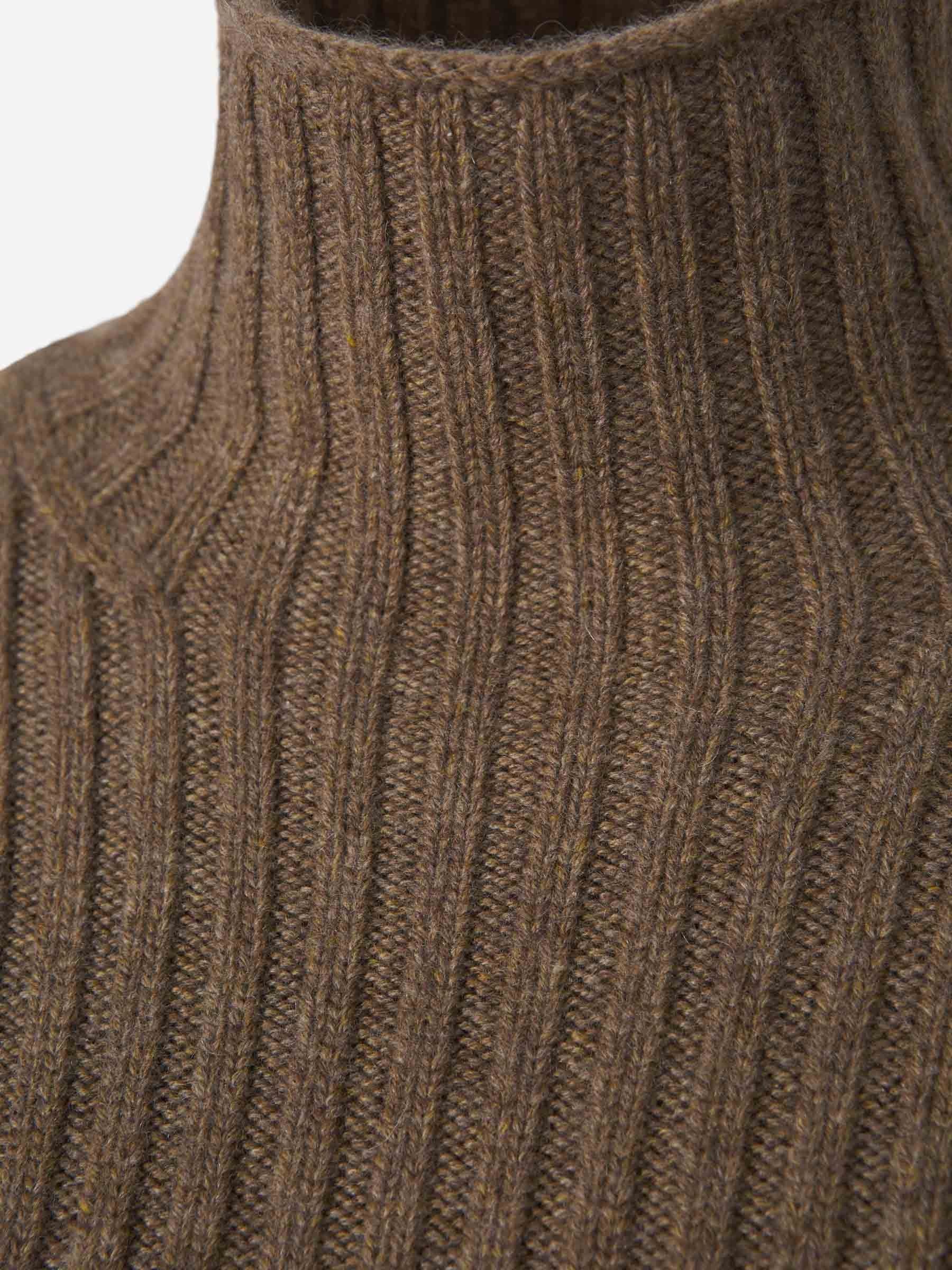 Loro Piana o1w1db10825 FAO2823 Fobello Turtleneck Sweater in Brown Size XS / US 0-2 / IT 36-38 - 3 Thumbnail