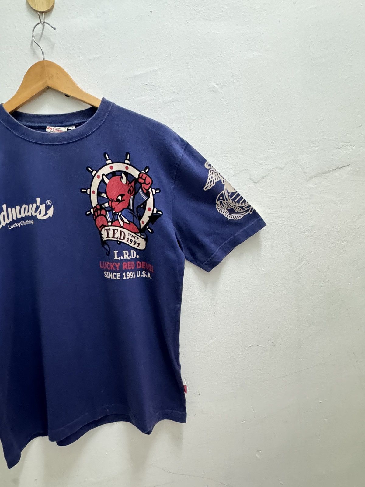 Tedman Vintage Tedman Sailor Teddy Lucky Red Devils Tee Size US M / EU 48-50 / 2 - 7 Thumbnail