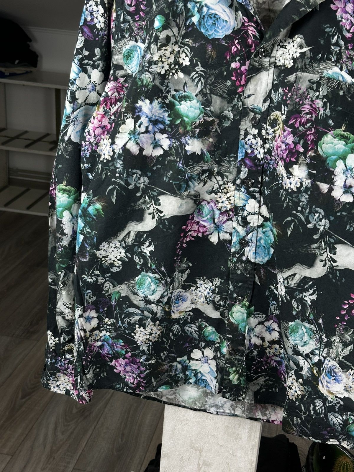 Eton Rare ETON Flowers All Over Printed Long Sleeve Button Shirt Size US L / EU 52-54 / 3 - 4 Thumbnail