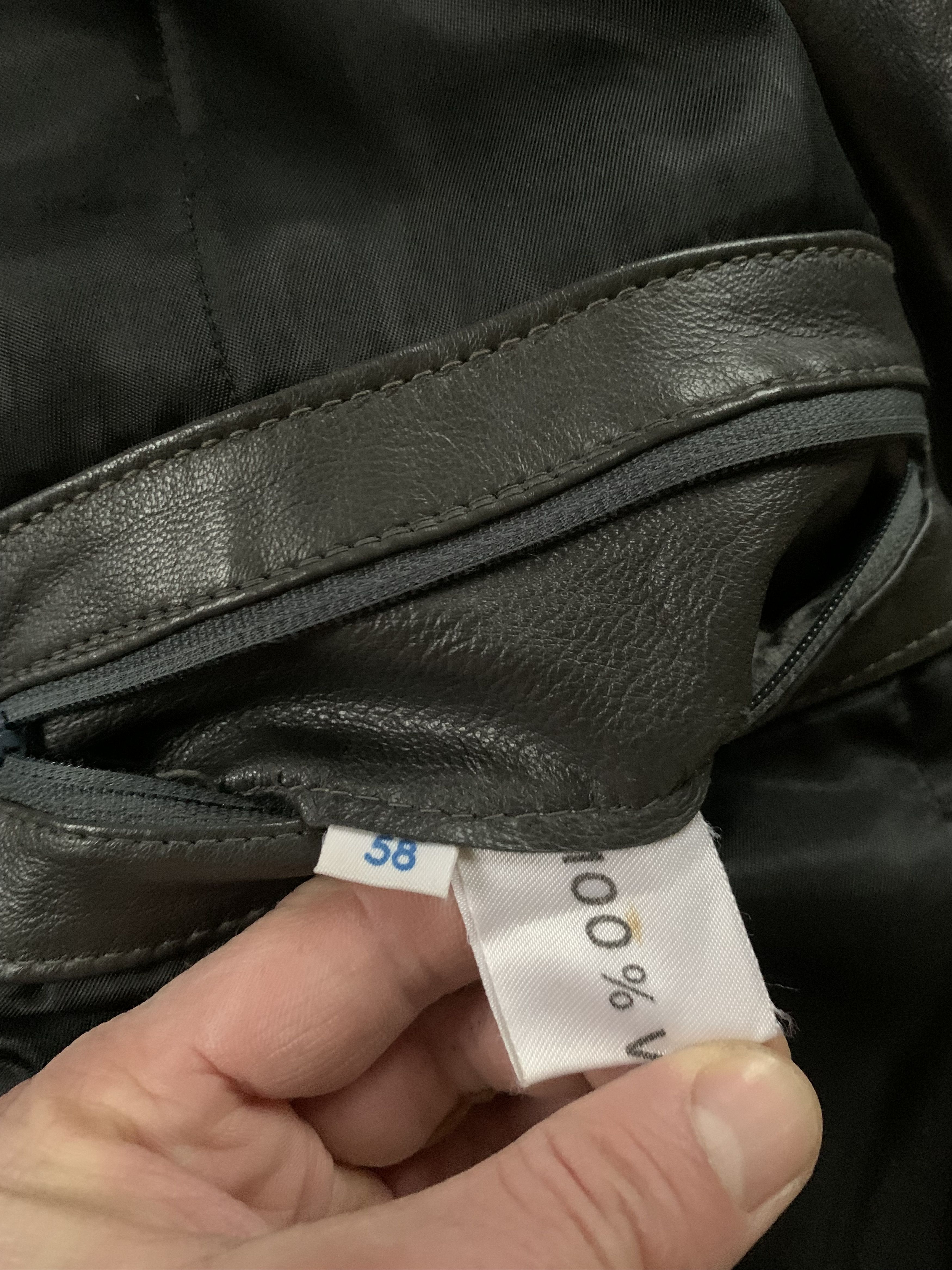 Genuine Leather × Vintage Rare Schild Vintage Grey Soft Leather Jacket Size US XL / EU 56 / 4 - 8 Thumbnail