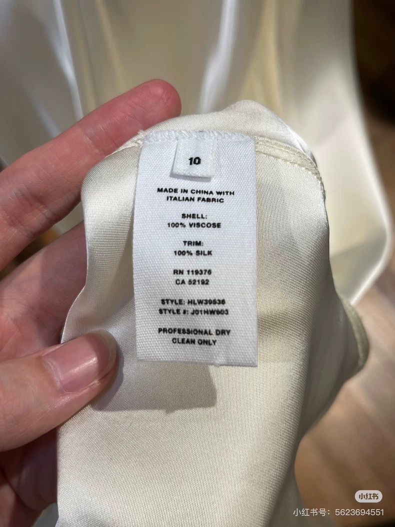 Helmut Lang HELMUT LANG size10 White pleated satin texture backless dre Size M / US 6-8 / IT 42-44 - 9 Thumbnail
