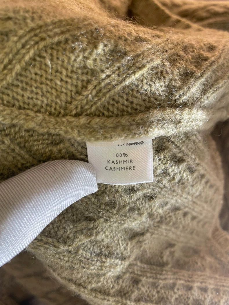 Loro Piana Loro Piana Green Cashmere Cable Sweater- Size US L / EU 52-54 / 3 - 5 Thumbnail